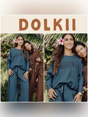 dolkii ✨ Hawaii • Wahine • Oversized Crew Sweatshirt • Size XS - S • EUC